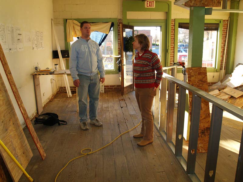 Matt and Sheila Neal contemplate the work ahead getting Nealâ€™s Deli ready to open. Photo by Kirk Ross